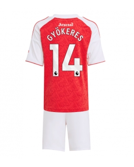 Billige Fotballdrakt Arsenal Viktor Gyokeres #14 Replika Hjemmedraktsett Barn 2025-26 Kortermet (med bukser)